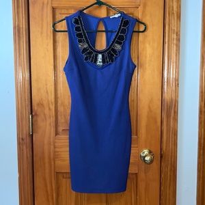 Royal blue dress